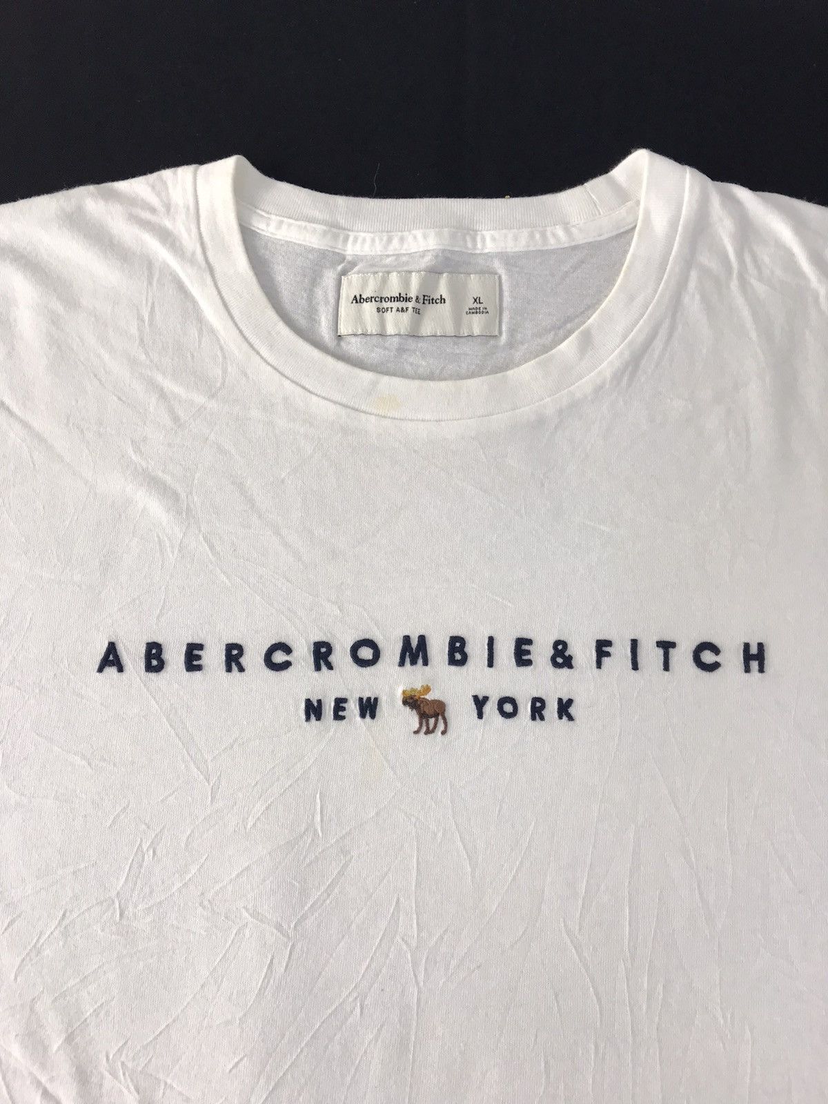 Abercrombie & Fitch Abercrombie & Fitch New York Embroidery Logo Printed Tee Size US XL / EU 56 / 4 - 4 Thumbnail