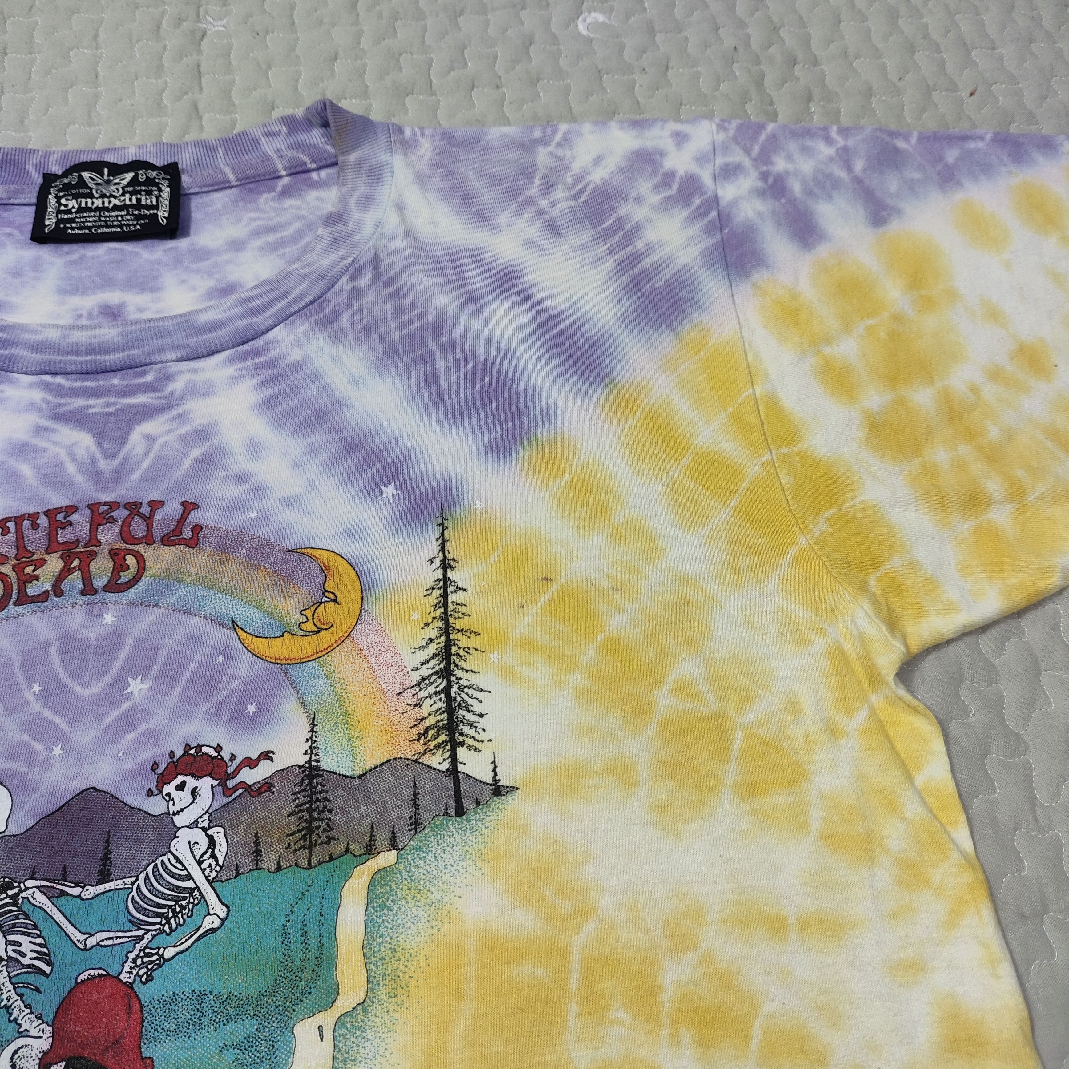 Band Tees 1990 Grateful Dead Symmetria Tie Dye Shirt Size US L / EU 52-54 / 3 - 8 Thumbnail