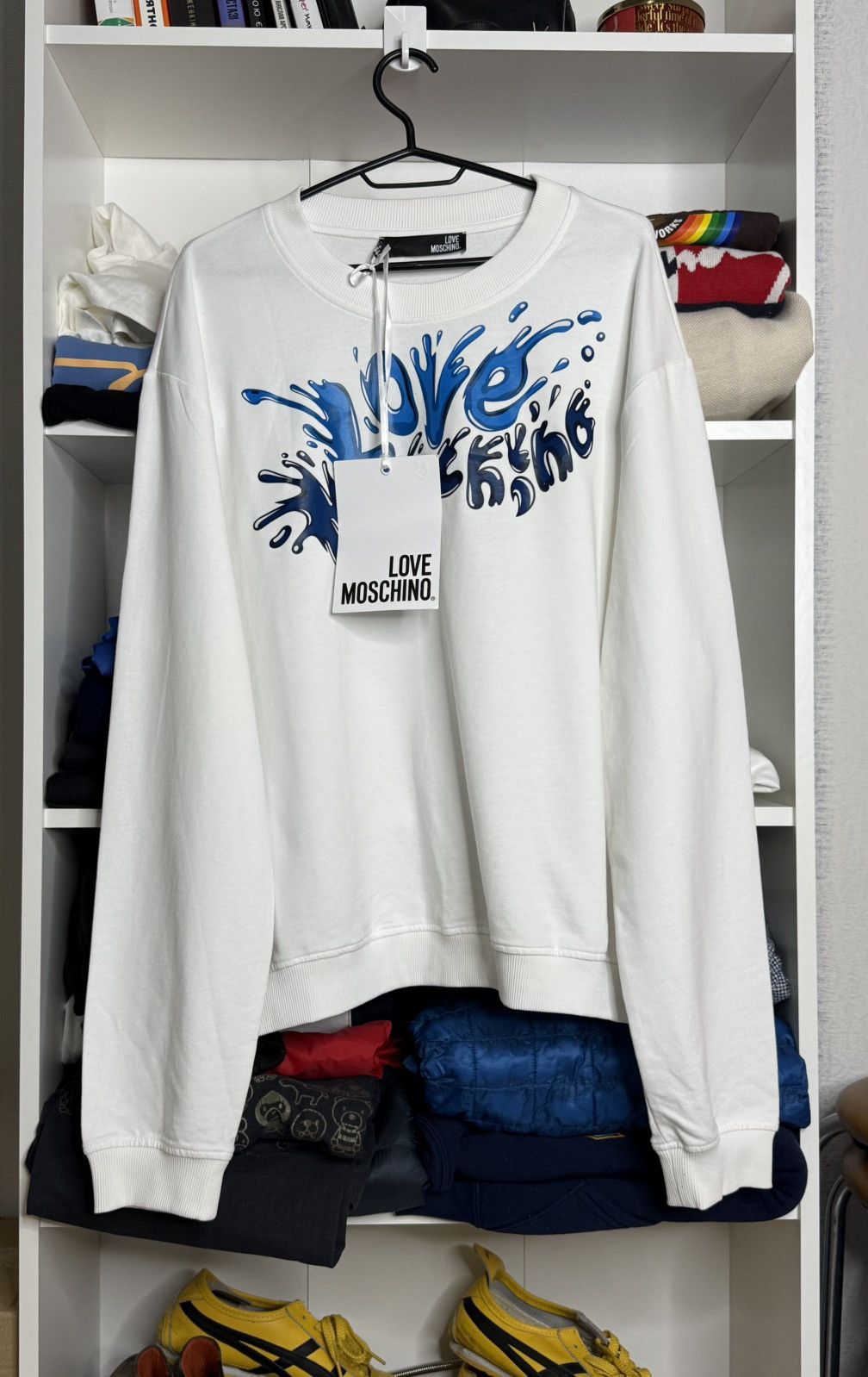 Moschino Love Moschino big logo luxury cotton sweatshirt size 48 Size US M / EU 48-50 / 2 - 1 Thumbnail