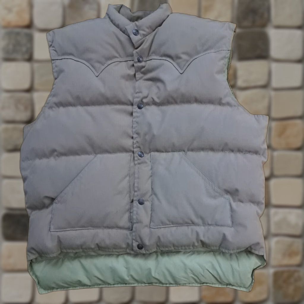 Schott VINTAGE SCHOTT Goose Down Full Metal Button X-Large Outdoor Vest Tan Brown XL Vest Unisex Adults Outdoor puffer vest Men's Women’s? Size US XL / EU 56 / 4 - 1 Thumbnail