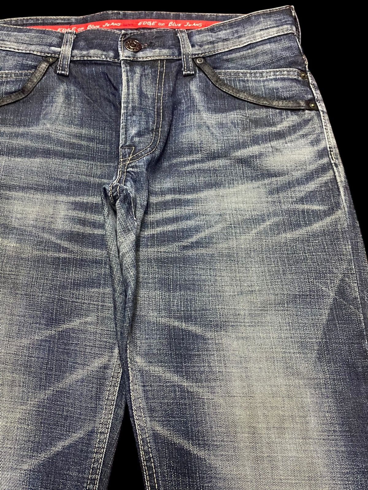 Edwin Vintage Edwin Edge Blue Wash Whisker Loose Jeans Size US 32 / EU 48 - 8 Thumbnail