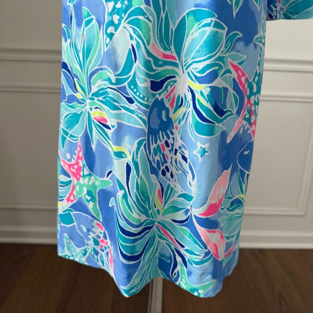 Lilly Pulitzer Lilly Pulitzer Laurana Off the Shoulder Dress Bennet Blue Se Size XS / US 0-2 / IT 36-38 - 3 Thumbnail