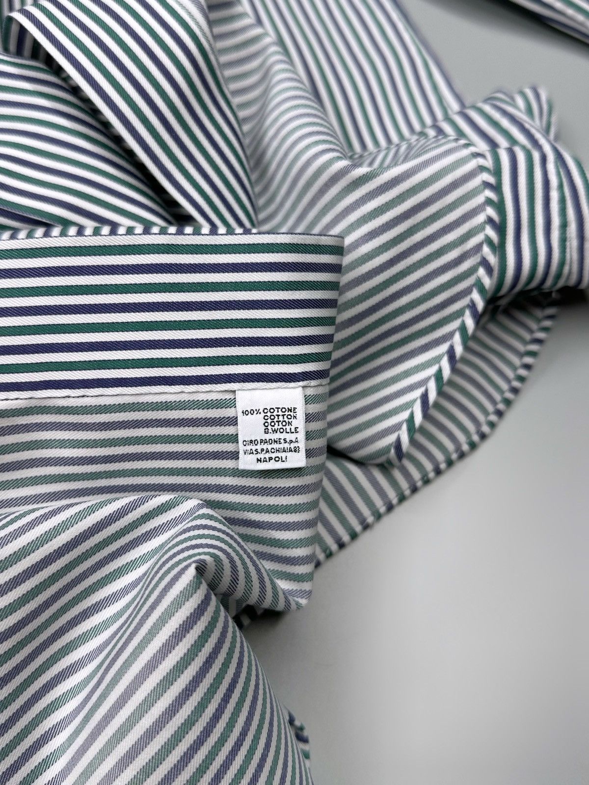 Kiton Kiton Striped Button Up Shirt Size US L / EU 52-54 / 3 - 8 Thumbnail