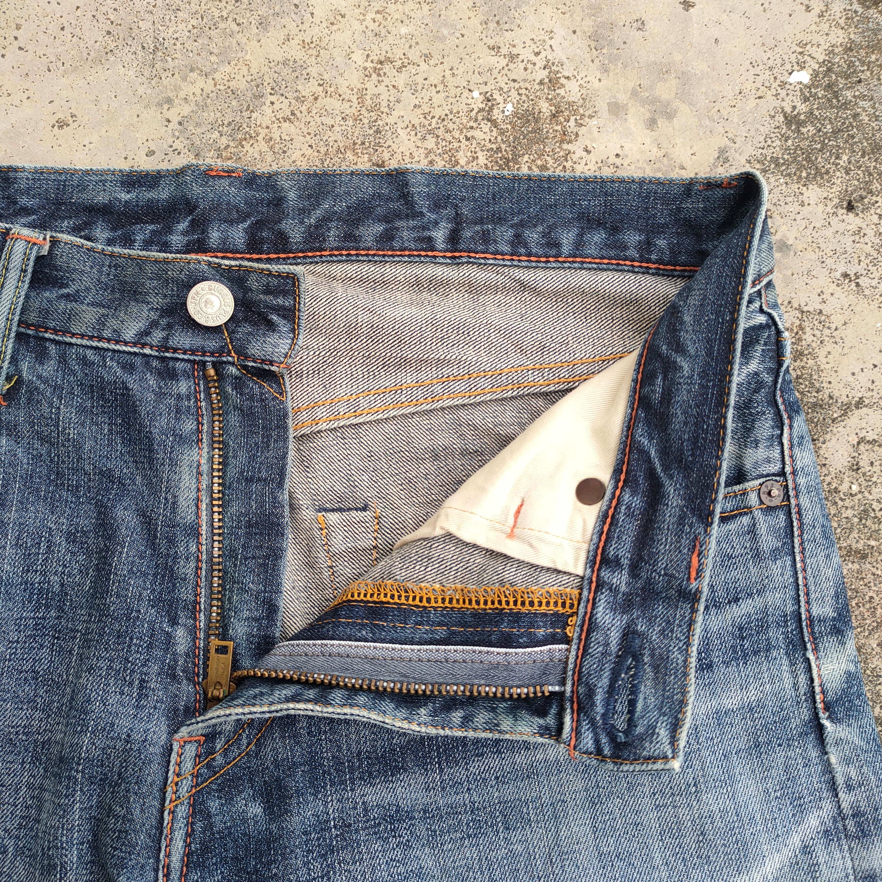 Burgus Plus W33 Vintage Burgus plus ripped faded jeans denim pants Size US 33 - 7 Thumbnail