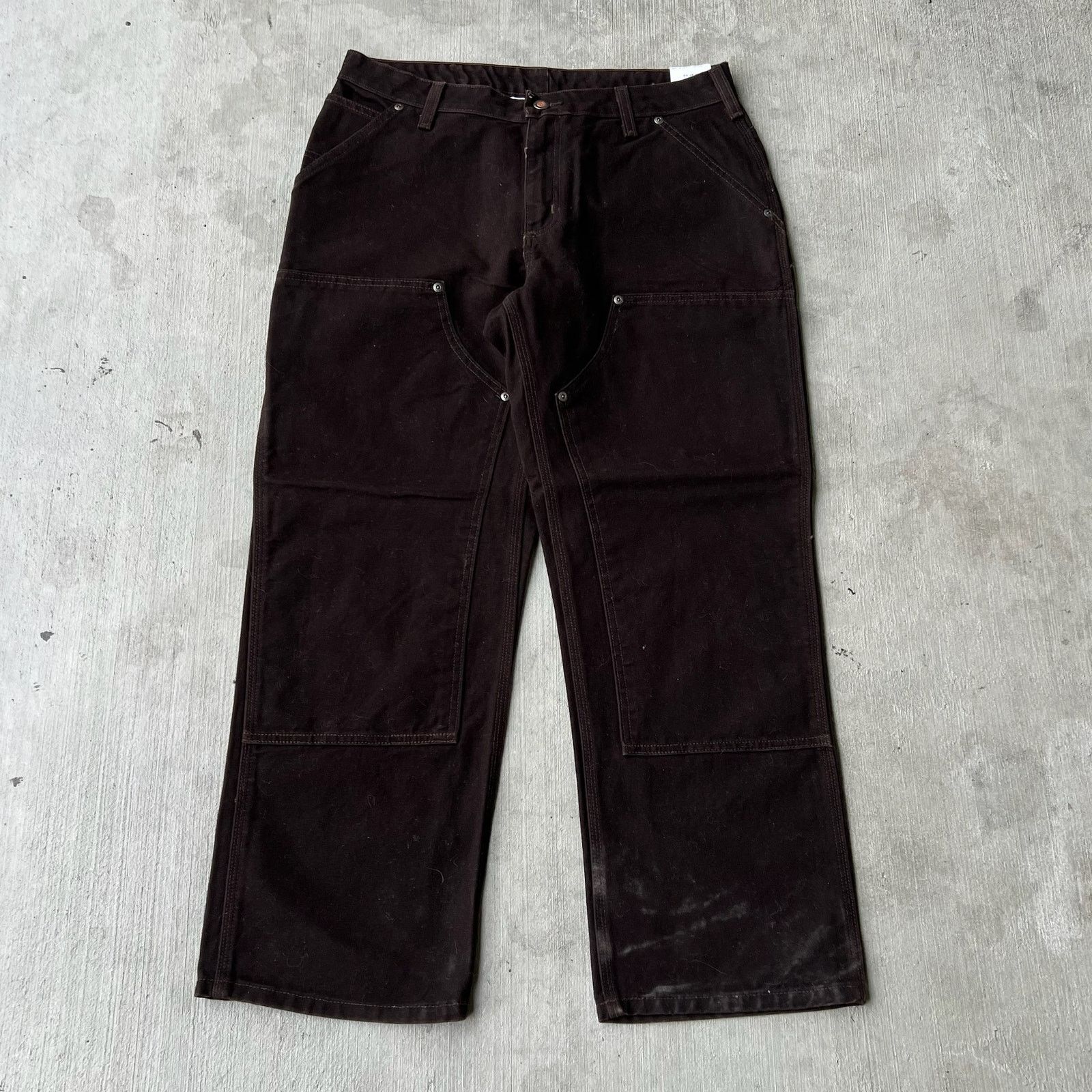 Carhartt × Vintage Carhartt WOMENS brown double knee work wear carpenter pants Size US 32 / EU 48 - 1 Thumbnail
