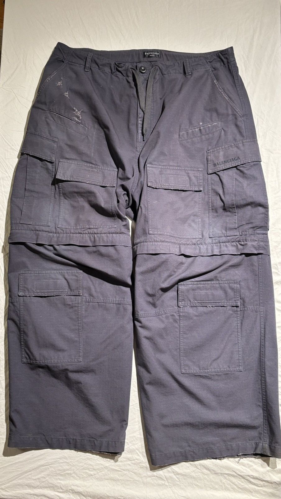 Balenciaga Balenciaga Large Cargo Pants in Grey Size US 32 / EU 48 - 4 Thumbnail