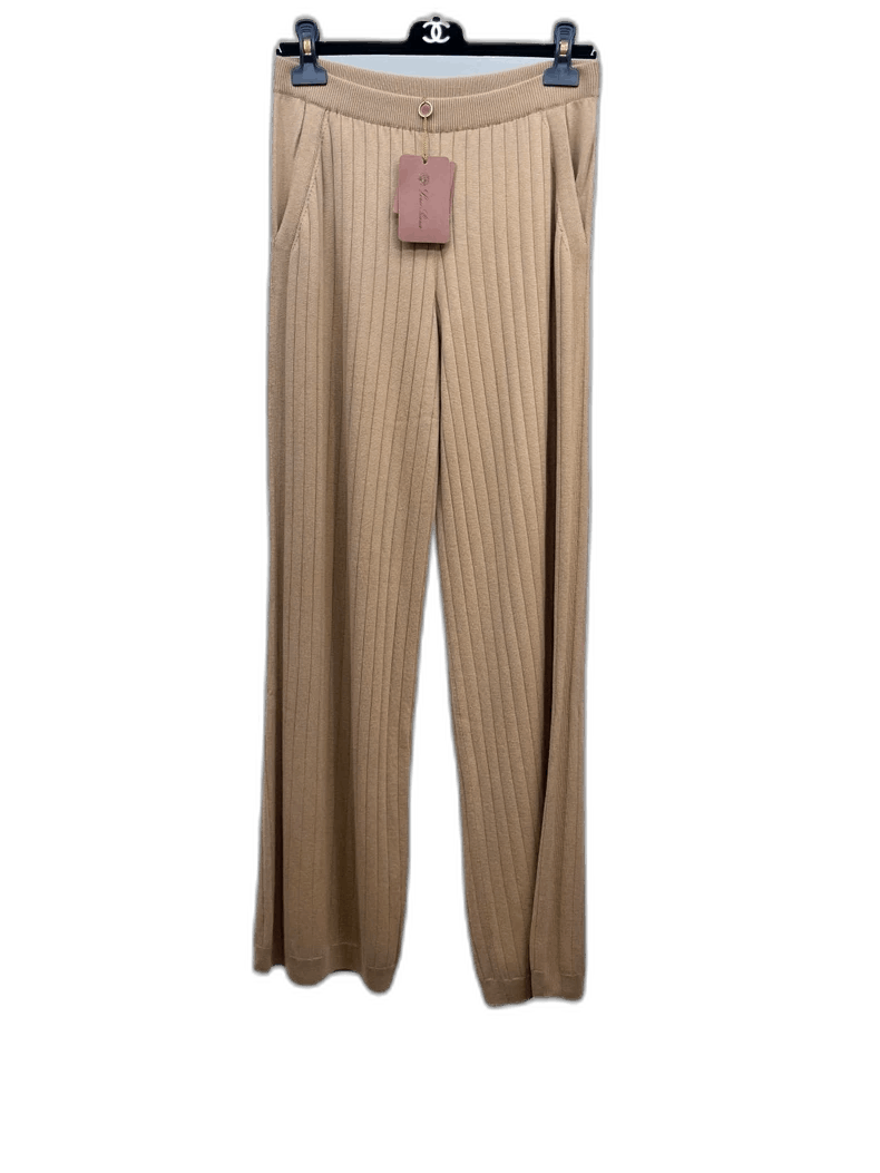 Loro Piana Loro Piana Cashmere Knit Wide Leg Pants Size 42" / US 20 - 1 Thumbnail