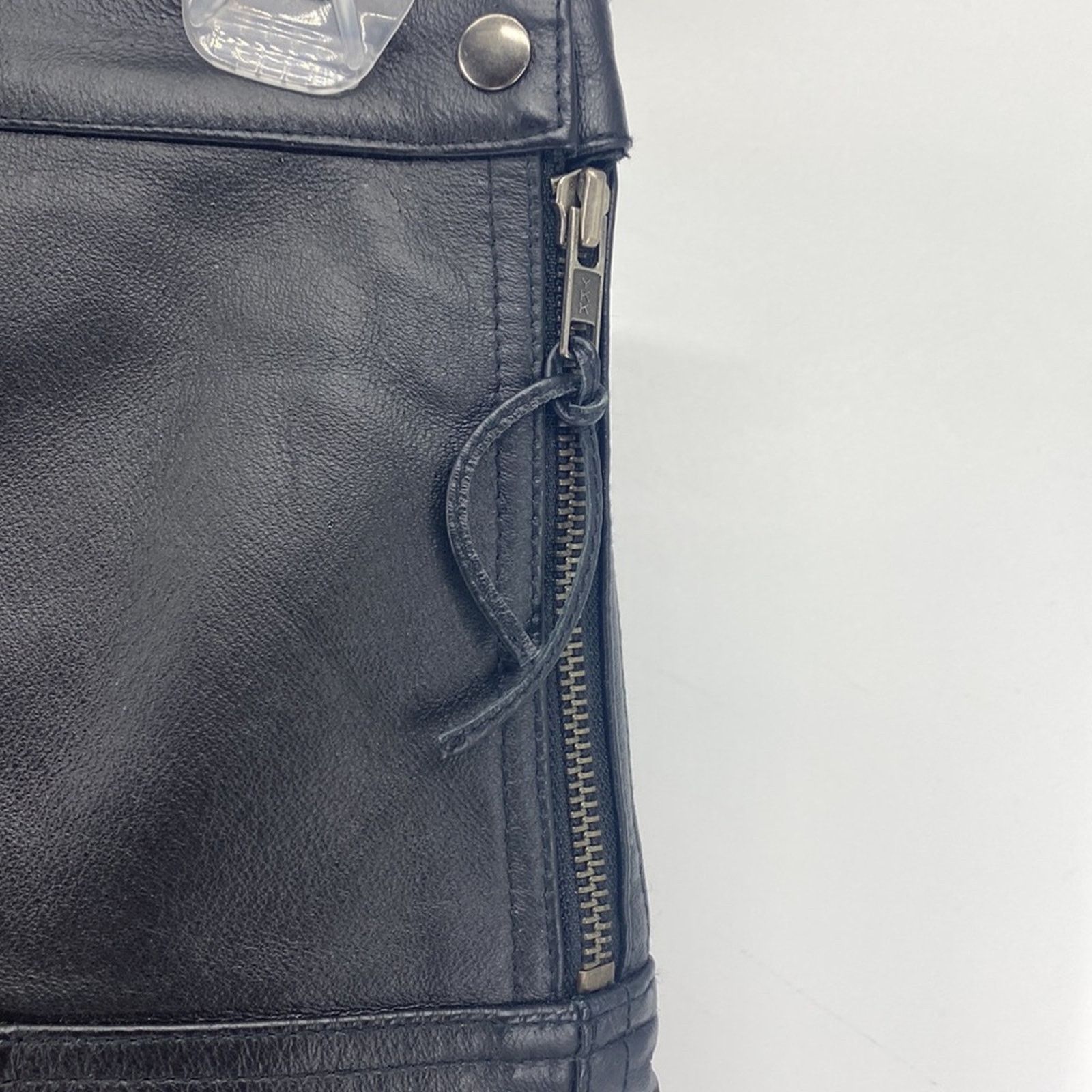 Other Vintage Newport News leather min skirt flare black sz 4 Size 27" / US 4 / IT 40 - 3 Thumbnail
