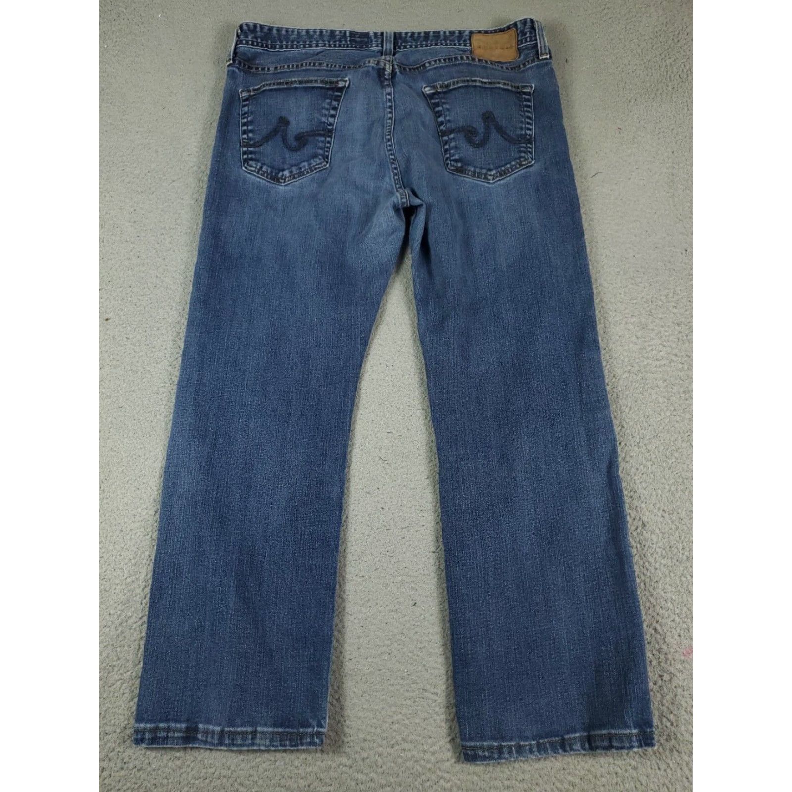 Denime AG Adriano Goldschmied Jeans Mens 38x28 Blue Straight Leg Denim Pants Size US 38 / EU 54 - 6 Thumbnail