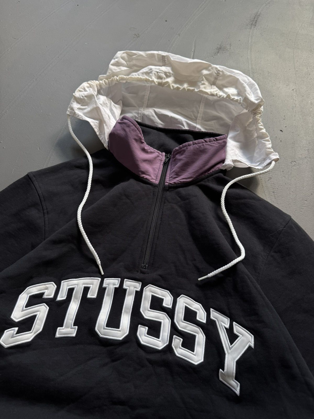 Stussy STUSSY CENTER LOGO VINTAGE OVERSIZE HOODIE Size US XL / EU 56 / 4 - 3 Thumbnail