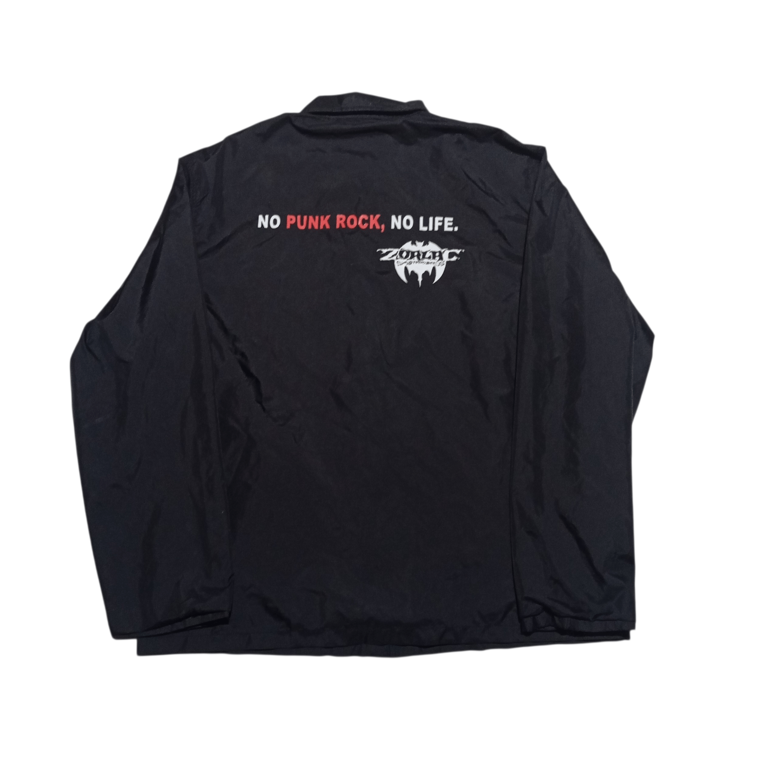 Other Vintage Zorlac " No Punk Rock, No Life" Windbreaker Jacket Size US L / EU 52-54 / 3 - 1 Thumbnail