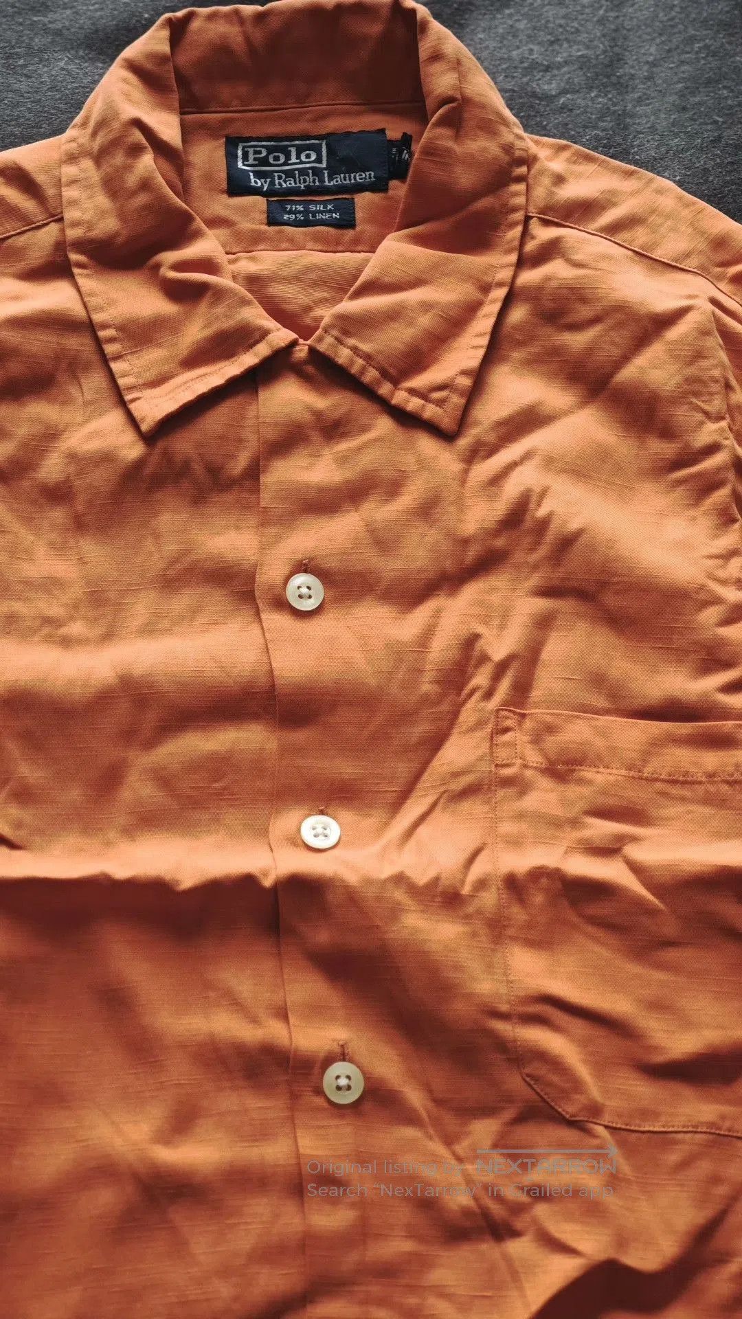 Polo Ralph Lauren Ralph Lauren Polo Silk Linen Cuban Collar Shirt. Size US M / EU 48-50 / 2 - 4 Thumbnail