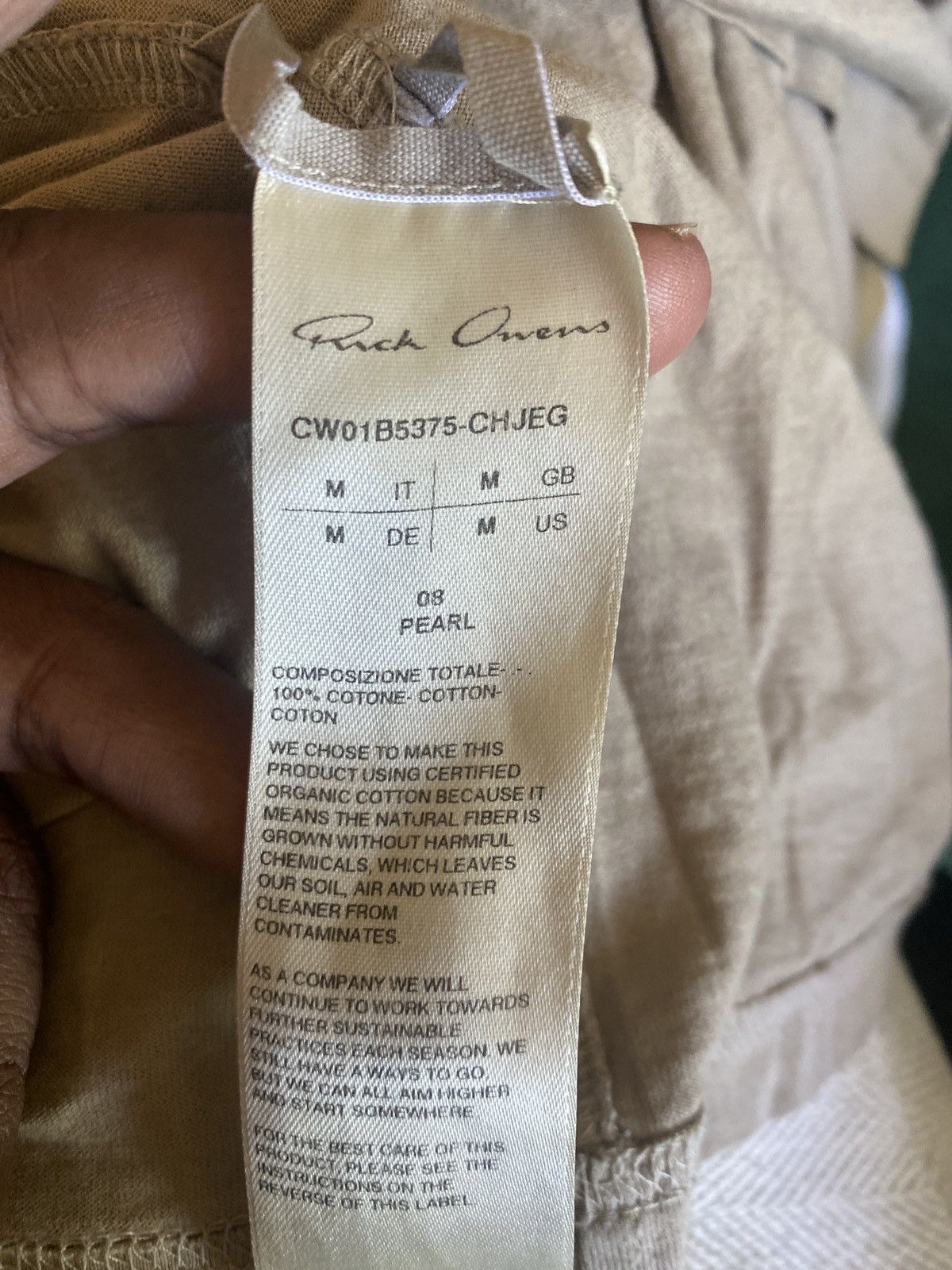 Rick Owens x Champion Short Sleeve White T-Shirt