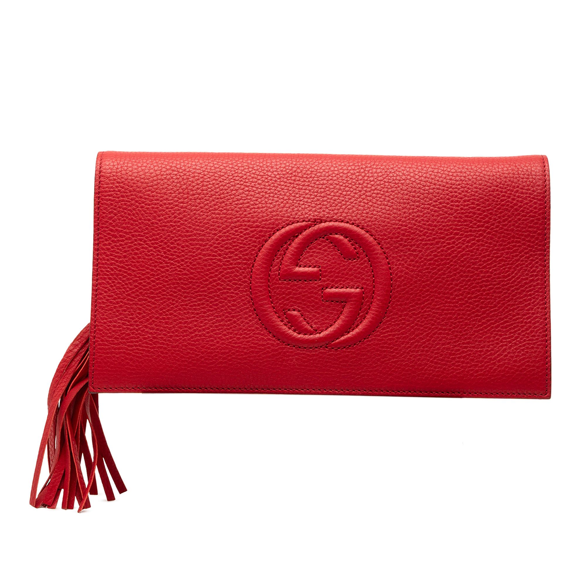 Gucci Leather Soho Disco Clutch