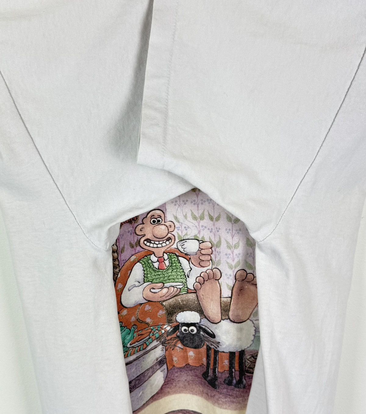 Vintage Vintage Wallace & Gromit 1989 T-Shirt Cartoon Promo White Size US XL / EU 56 / 4 - 6 Thumbnail