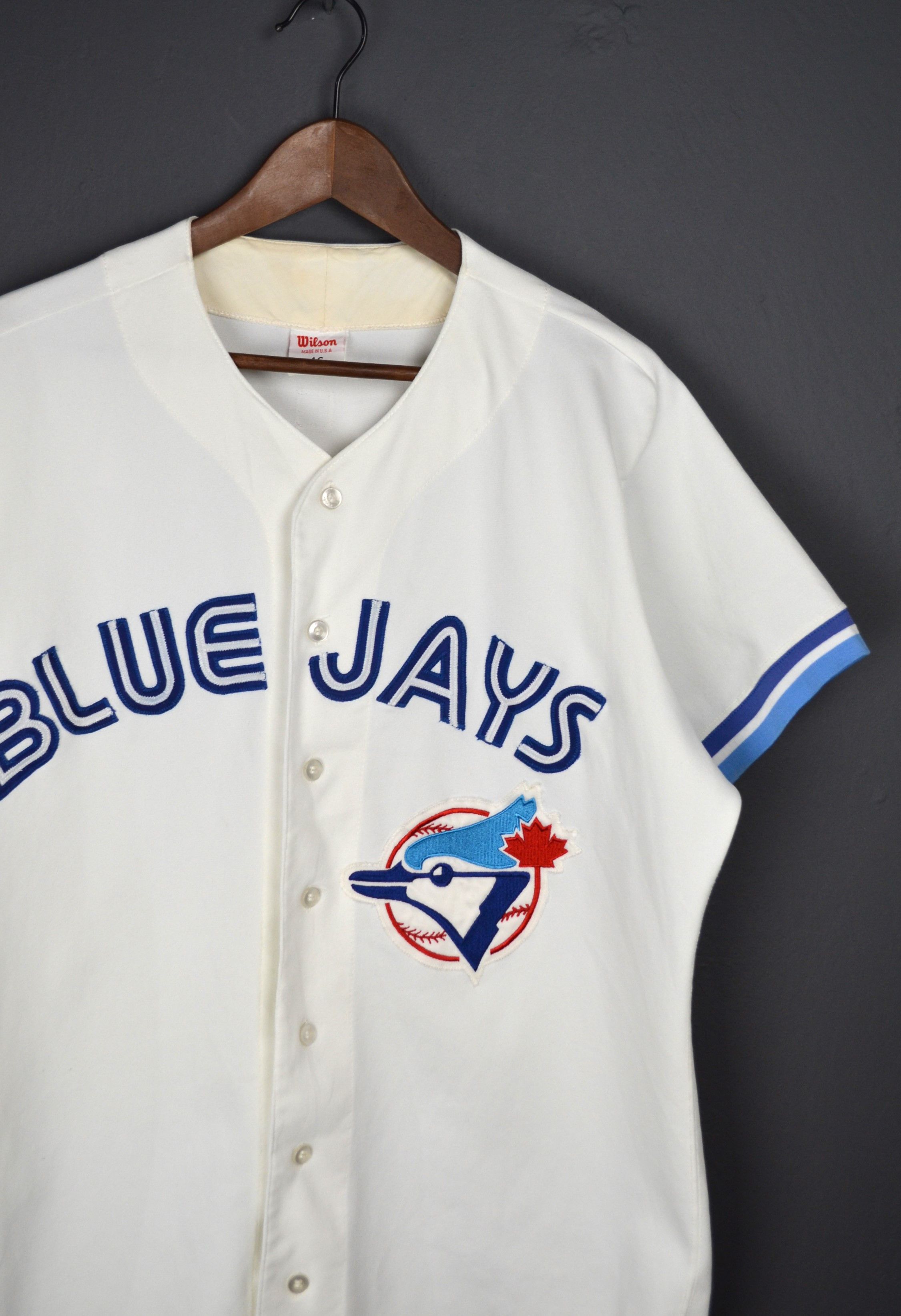 Wilson Toronto Blue Jays 1995 Game Worn Jersey 46 Wilson Size US XL / EU 56 / 4 - 2 Thumbnail