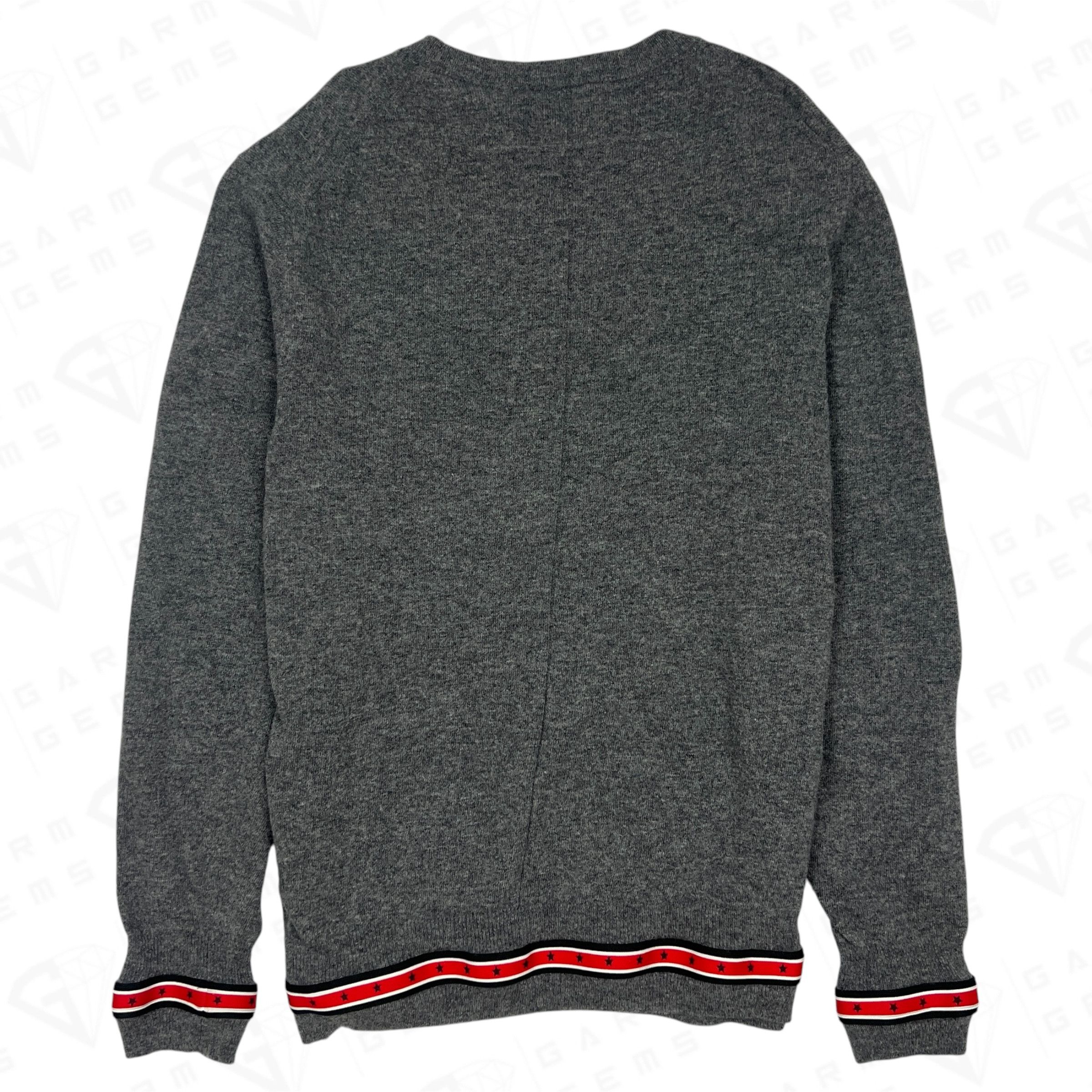 Givenchy Givenchy Leather Patch Star Tape Knit Wool Jumper Size US XL / EU 56 / 4 - 2 Thumbnail