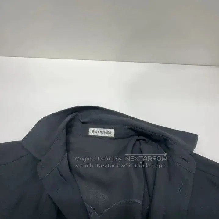 Balenciaga Balenciaga Black Long Sleeve Shirt with Logo. Size US XS / EU 42 / 0 - 3 Thumbnail