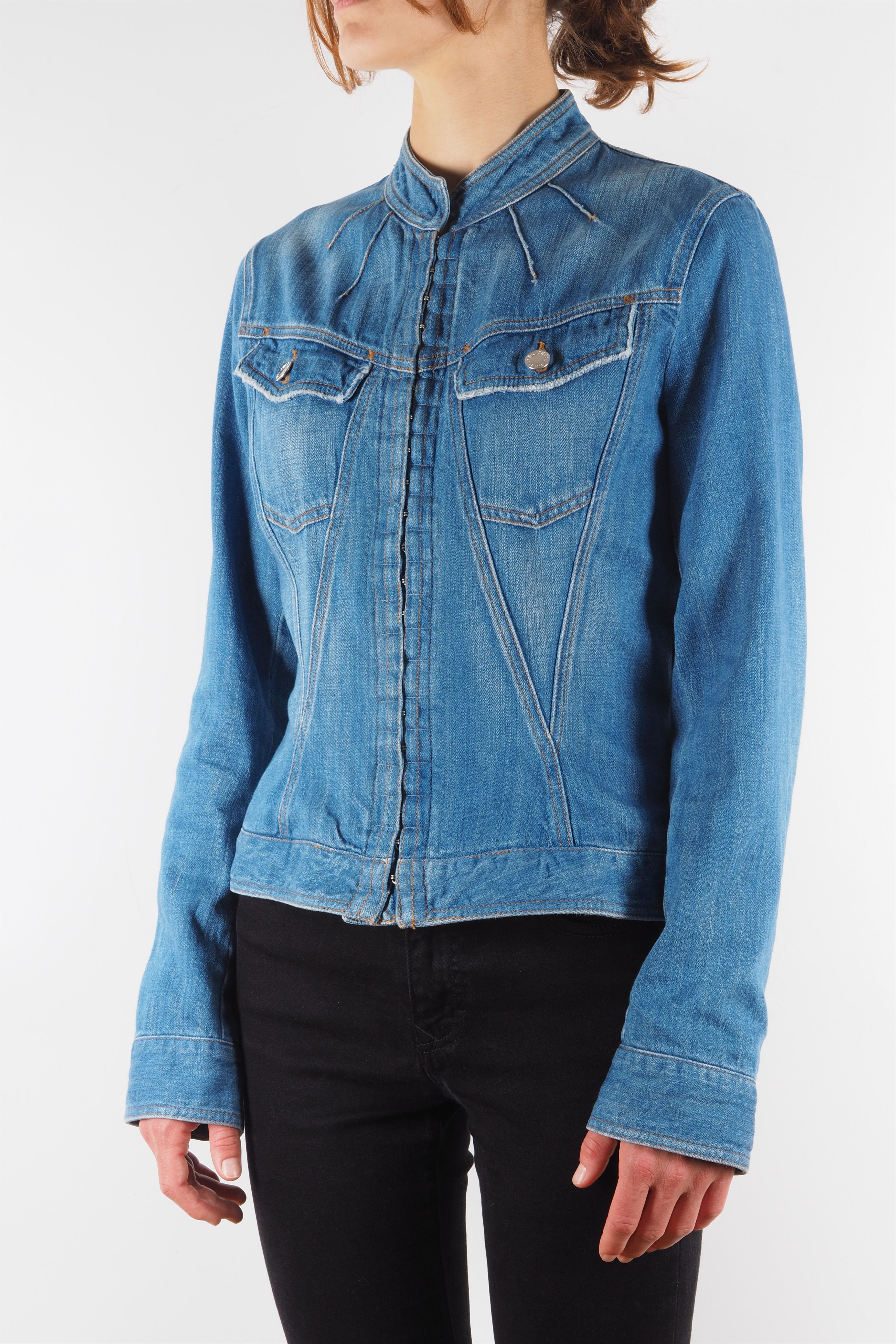 Dolce & Gabbana × Vintage Dolce&Gabbana Vintage Blue Denim Jean Jacket Size M / US 6-8 / IT 42-44 - 2 Thumbnail