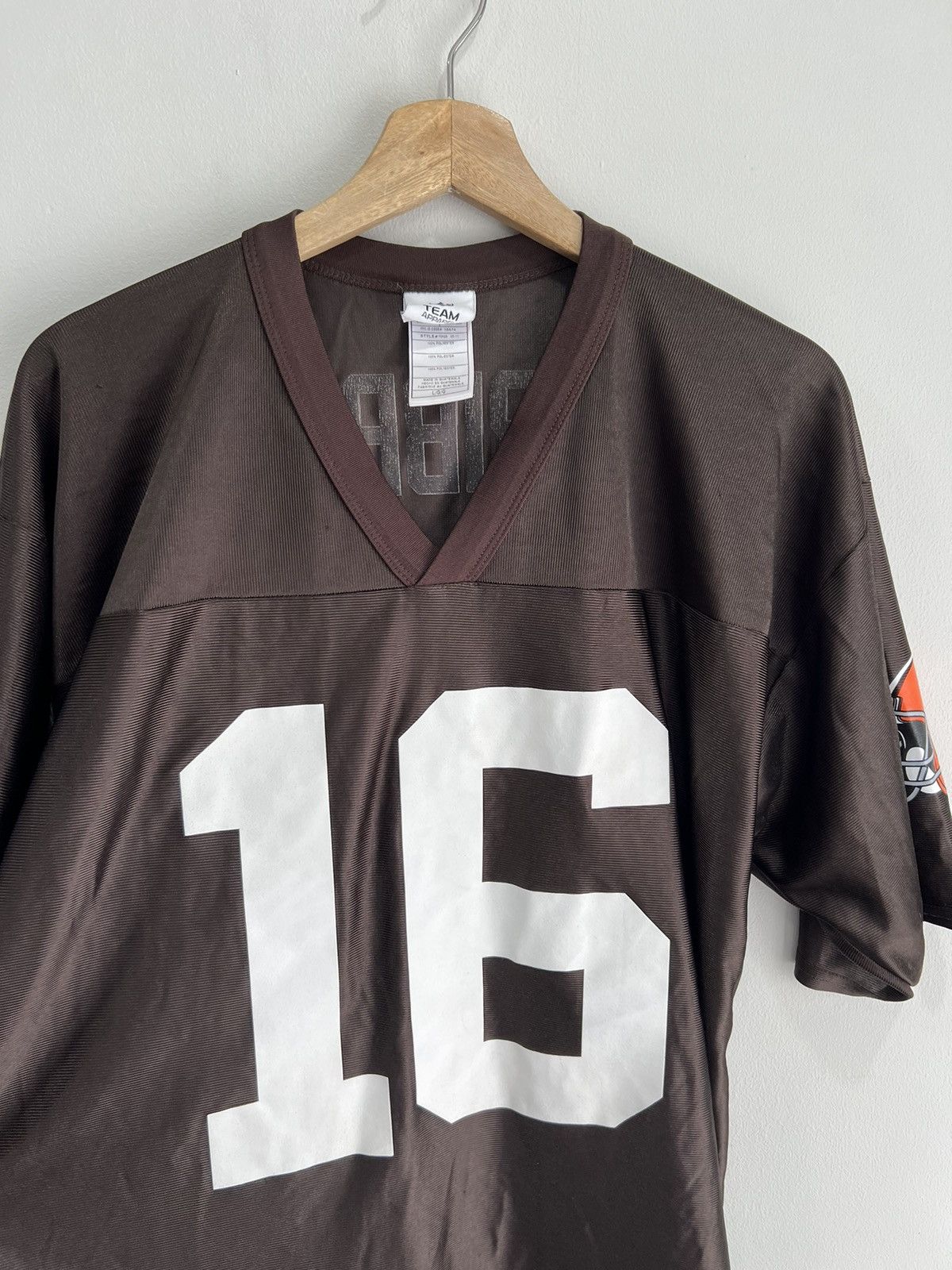 Vintage Vintage Y2K Cleveland Browns Cribbs football jersey Size US L / EU 52-54 / 3 - 3 Thumbnail