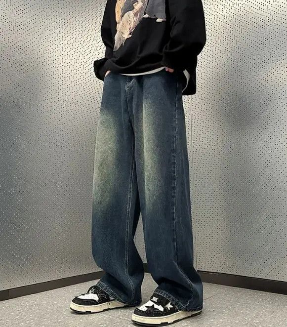 Japanese Brand VIBE Vintage blue men's loose distressed oversize jeans Size US 32 / EU 48 - 5 Thumbnail
