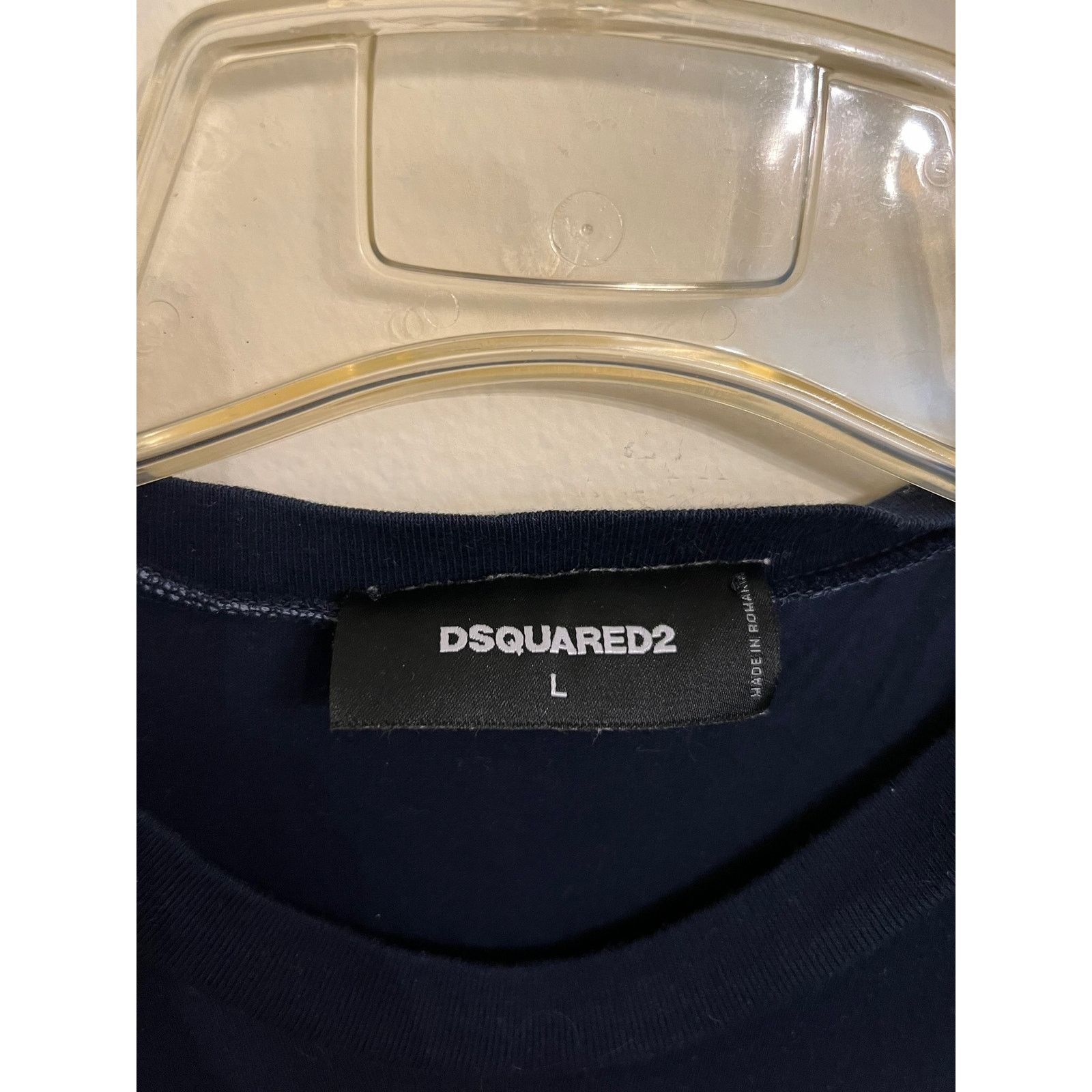Dsquared2 DSQUARED2 Navy & Red Graphic Logo T-Shirt - Size L Size US L / EU 52-54 / 3 - 2 Thumbnail