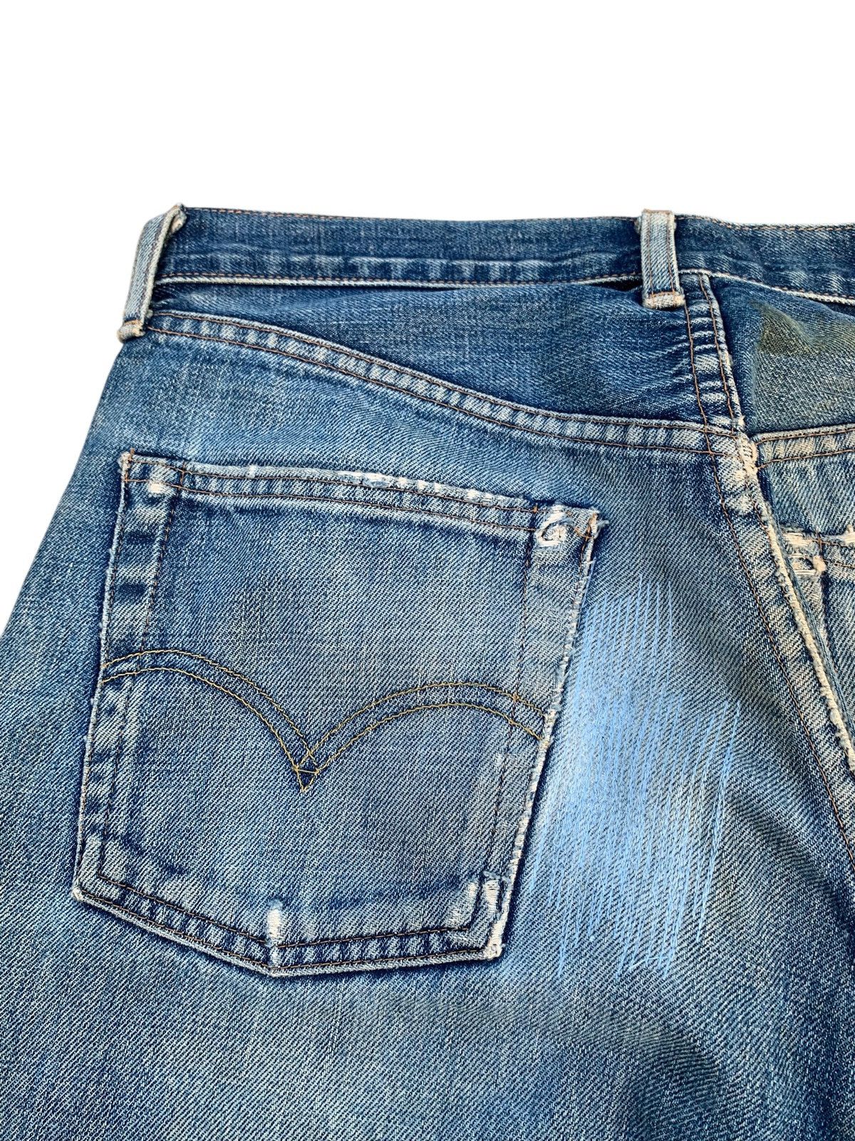 Levi's VINTAGE LEVIS 504Z BIG E TRASHER SELVEDGE DISTRESSED DENIM Size US 30 / EU 46 - 17 Thumbnail