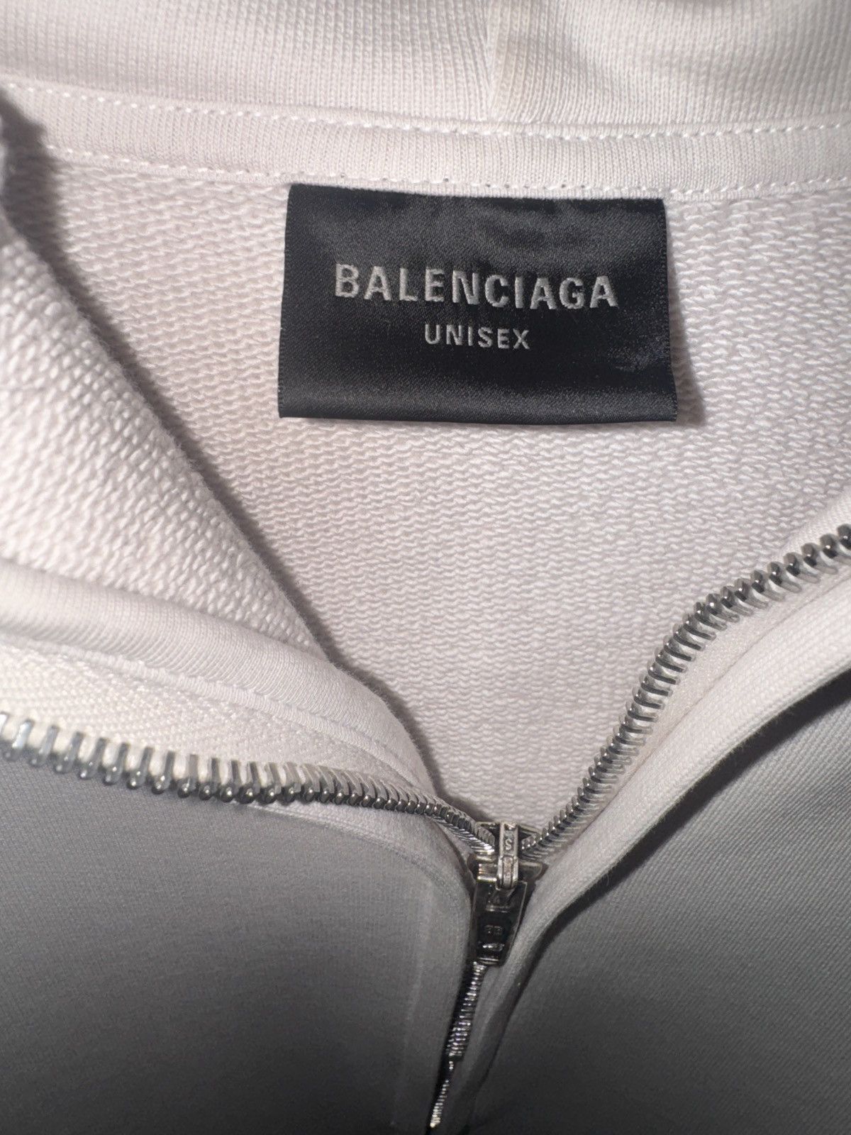 Balenciaga BALENCIAGA STENCIL TYPE ZIP-UP HOODIE Size US L / EU 52-54 / 3 - 9 Thumbnail