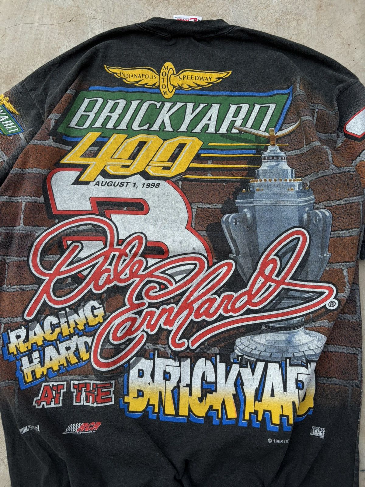NASCAR vintage 1998 Dale Earnhardt "The Intimidator" NASCAR AOP Size US XL / EU 56 / 4 - 5 Thumbnail