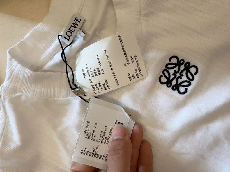 Loewe loewe White short sleeves 2505-Nextarrow Size US L / EU 52-54 / 3 - 2 Thumbnail