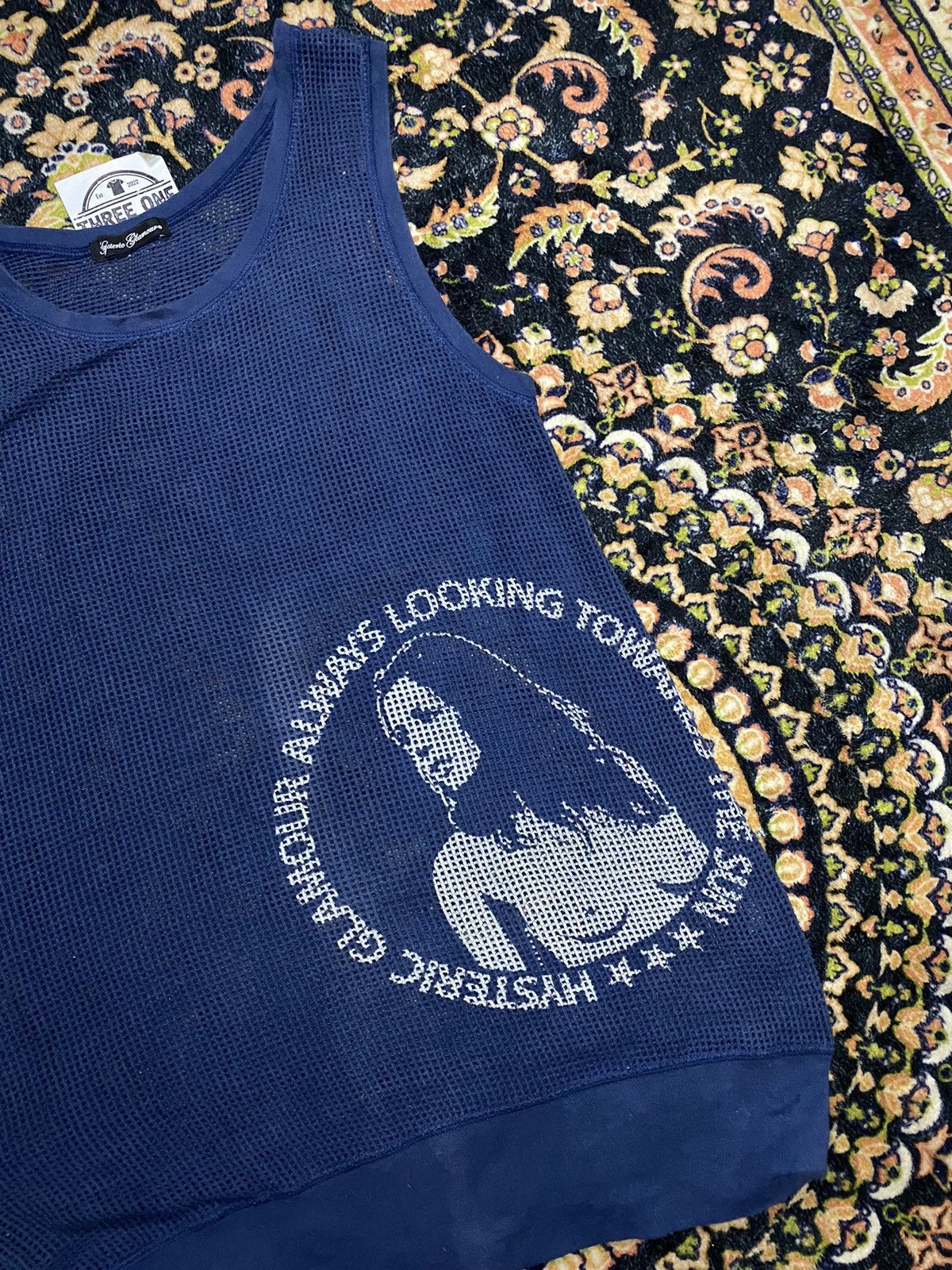Hysteric Glamour HYSTERIC GLAMOUR MESH TANKTOP ALWAYS LOOKING TOWARDS THE SUN Size US M / EU 48-50 / 2 - 4 Thumbnail