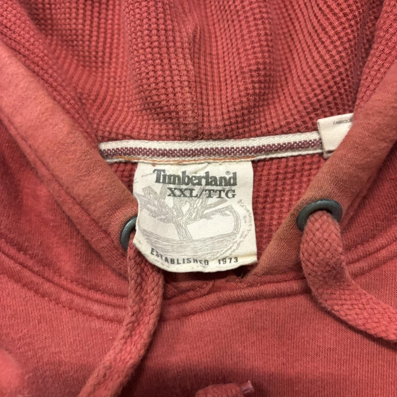 Timberland × Vintage Crazy Vintage Y2K/2000s Grunge Orange Timberland y2k Style Streetwear Hoodie! Size US XXL / EU 58 / 5 - 5 Thumbnail