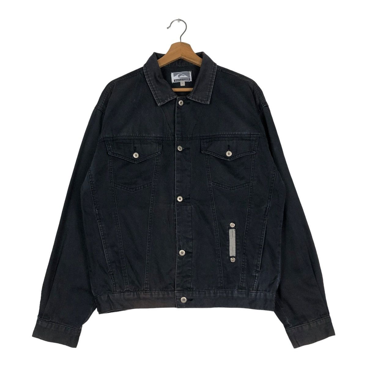 Quiksilver 🔥VINTAGE 90’s CROPPED BIKER JACKET QUICKSILVER CARGO Size US L / EU 52-54 / 3 - 1 Thumbnail