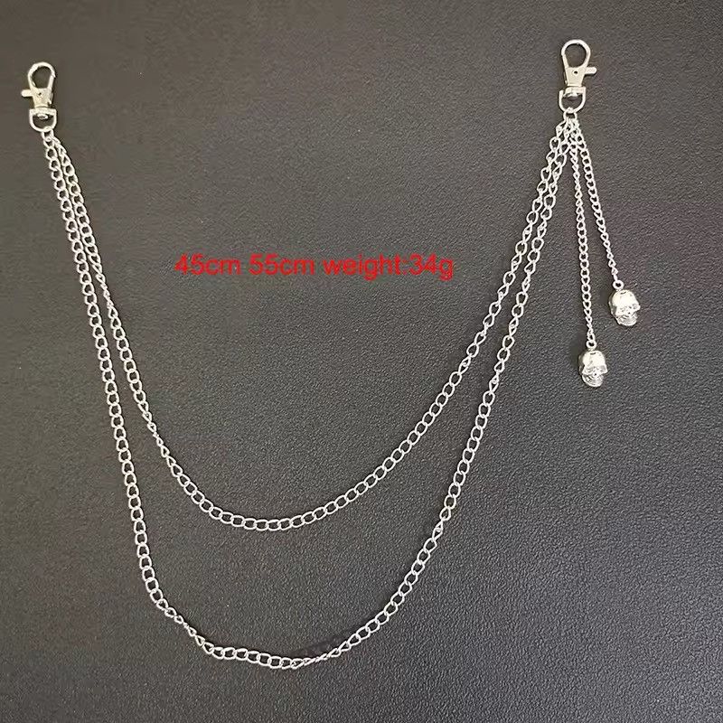 Other Skull Pants Waist Belt Chain Size ONE SIZE - 4 Thumbnail