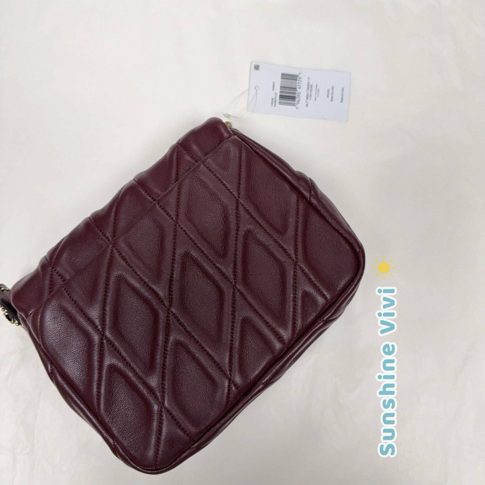 Coach NWT Coach Times Square Tabby CW628 Merlot Shoulder Bag 17 Size ONE SIZE - 6 Thumbnail
