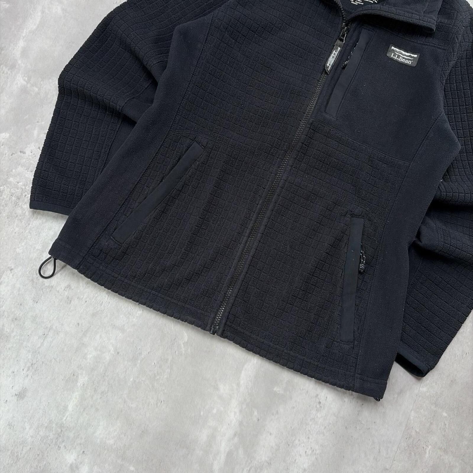 L.L. Bean Y2K Black L.L. Beans Grunge Fleece Outdoor Jacket Size S / US 4 / IT 40 - 4 Thumbnail