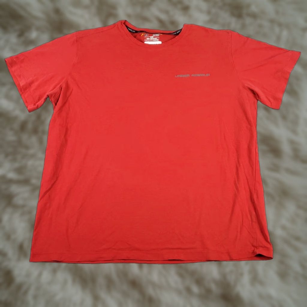 Under Armour Under Armour T Shirt Mens XL Red Active Training Short Sleeve Pullover Logo Crew Neck Casual Sports Shirt Size US XL / EU 56 / 4 - 1 Thumbnail