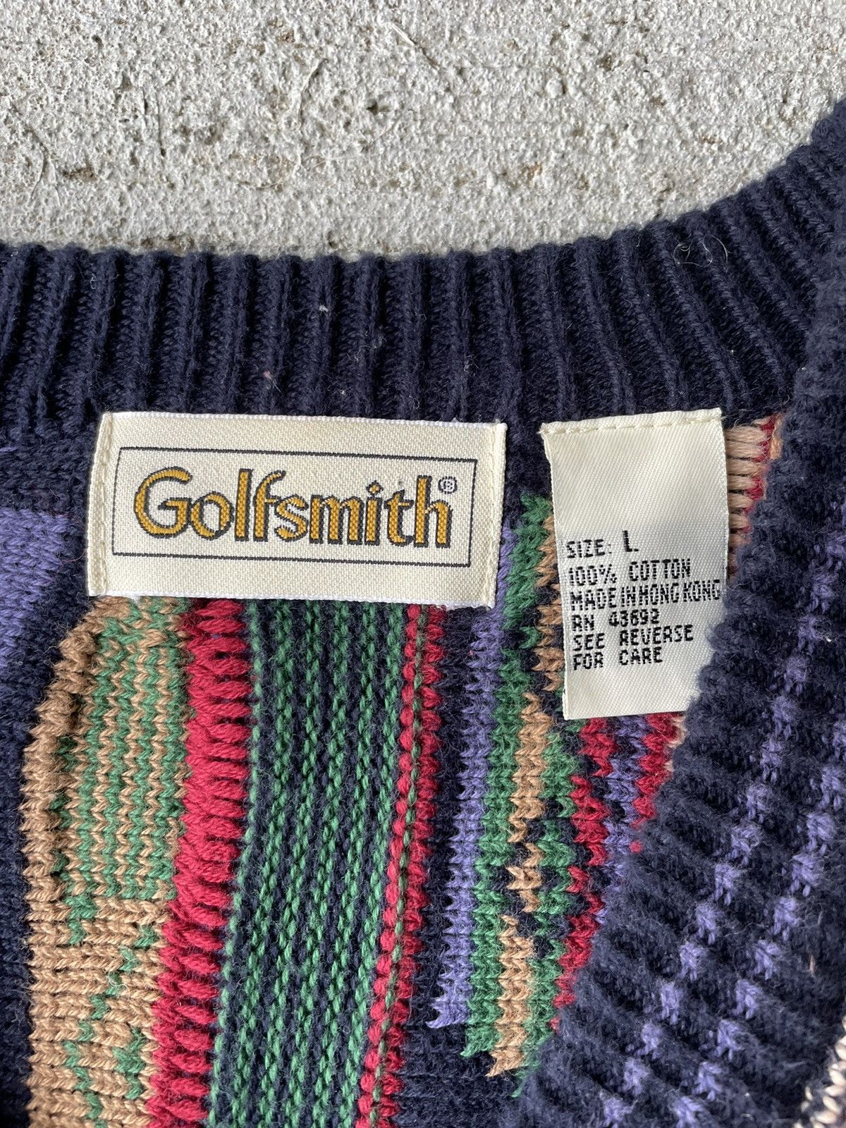 Coogi × Vintage Vintage Coogi Style Golfsmith Sweater Size US L / EU 52-54 / 3 - 5 Thumbnail