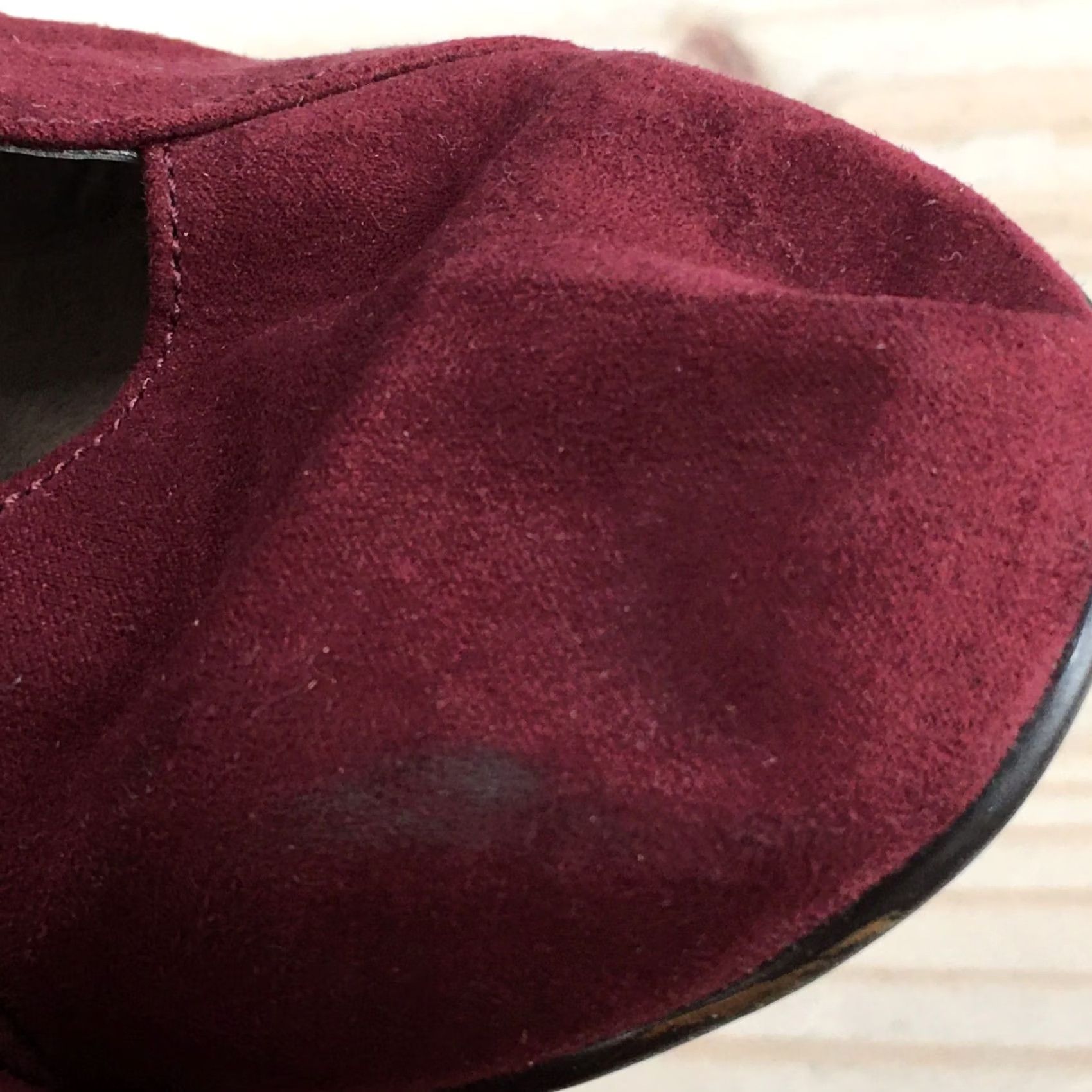 Vintage Aerosoles Heel Rest Boots Womens 11 M Ankle Booties Red Fabric Block Heel Leather? No Fabric Size US 11 / IT 41 - 4 Thumbnail