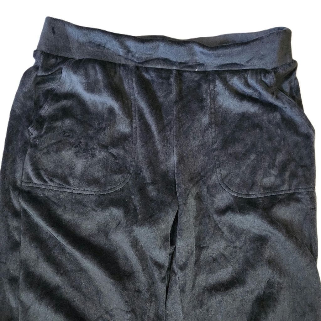 Croft & Barrow Croft & Barrow Womens Black Velour Pants Size S Size 27" / US 4 / IT 40 - 6 Thumbnail