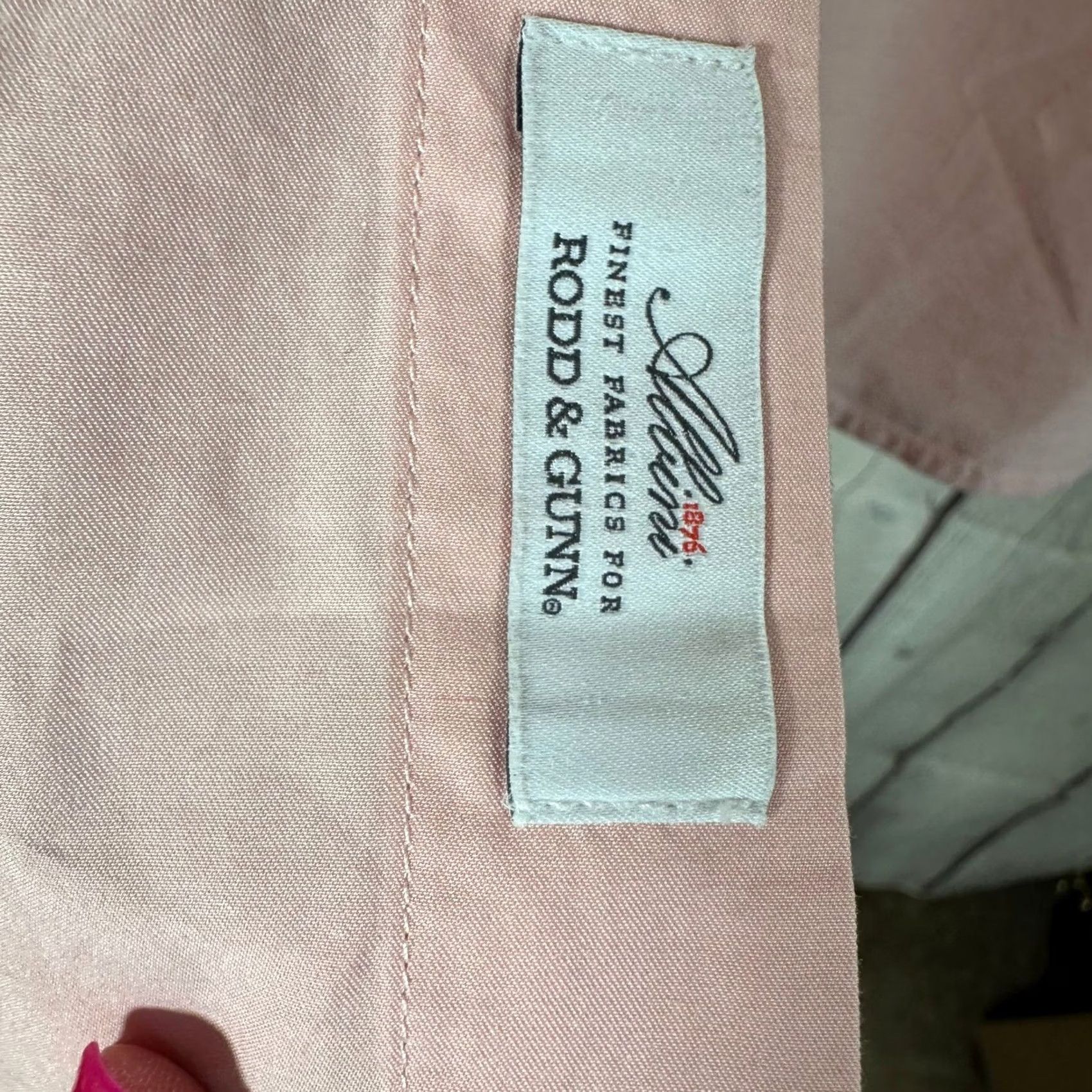 Rodd & Gunn Rodd & Gunn Glenbrook LS SF Shirt Mens 3XLT Pink Cotton Lyocell Button-Up Twill Pocket Embroidered Dog Needlepoint Sports Fit Casual Business Travel Size US XXL / EU 58 / 5 - 5 Thumbnail