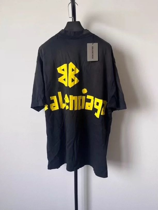 Balenciaga Balenciaga T-Shirt with short sleeves made of tape Size US XS / EU 42 / 0 - 2 Thumbnail