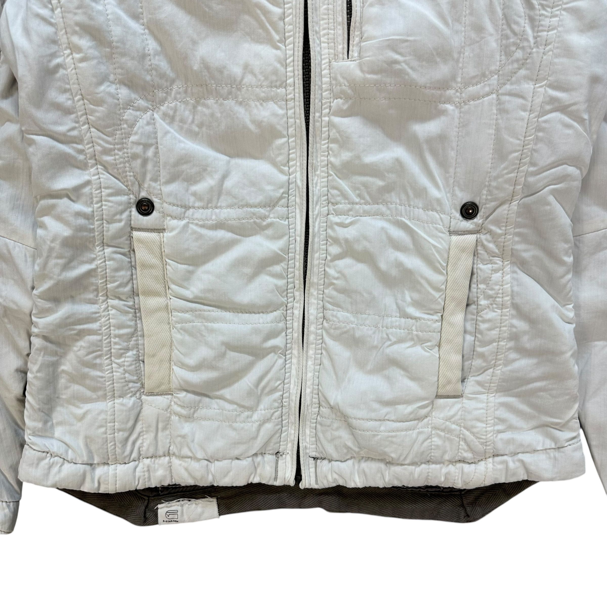 G-Star G-STAR RAW Techwear White Bomber Jacket #A65-1559 Size US S / EU 44-46 / 1 - 5 Thumbnail