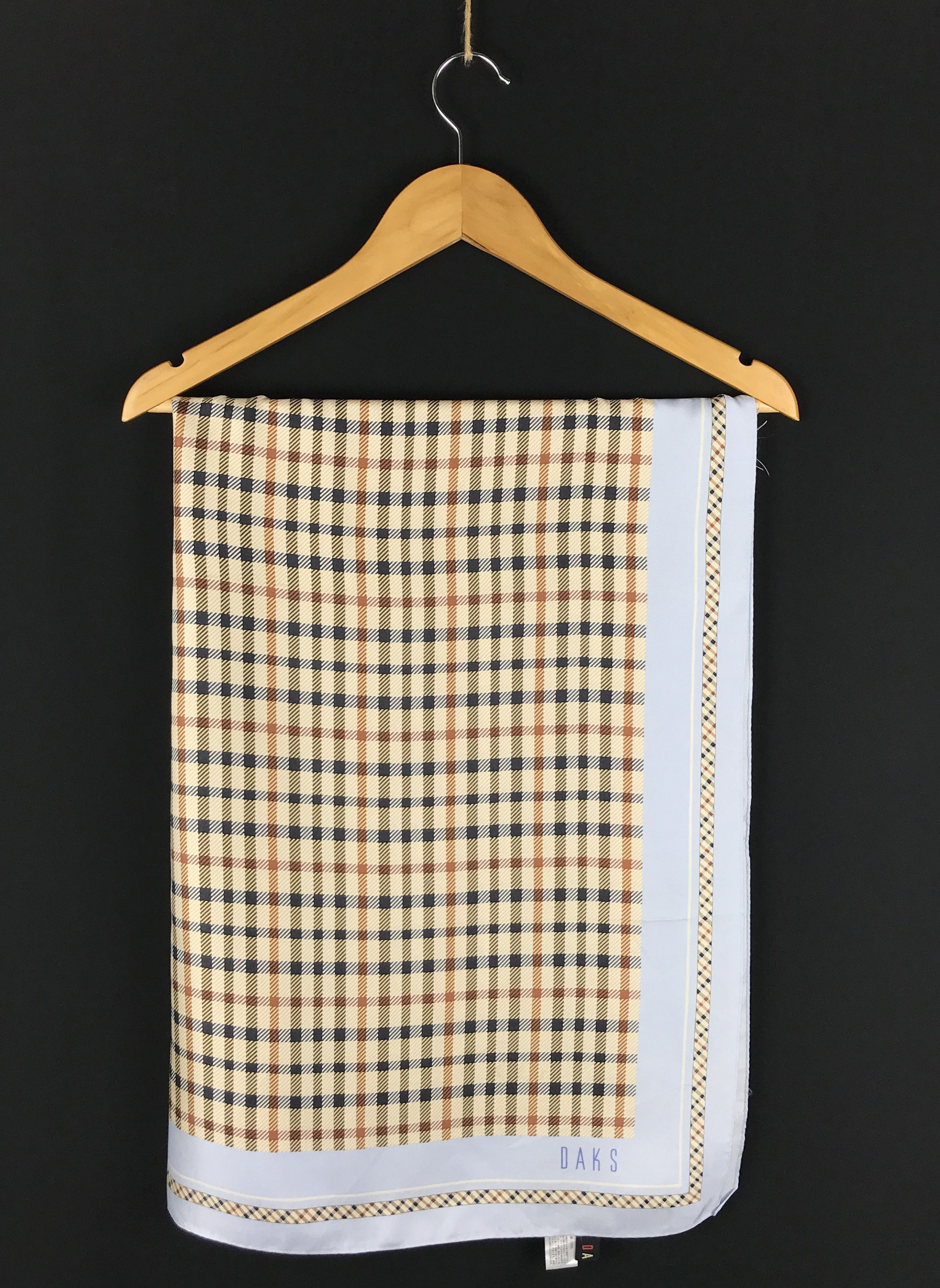 DAKS × Designer × Vintage Vintage Daks Striped Silk Scarf Size ONE SIZE - 2 Thumbnail