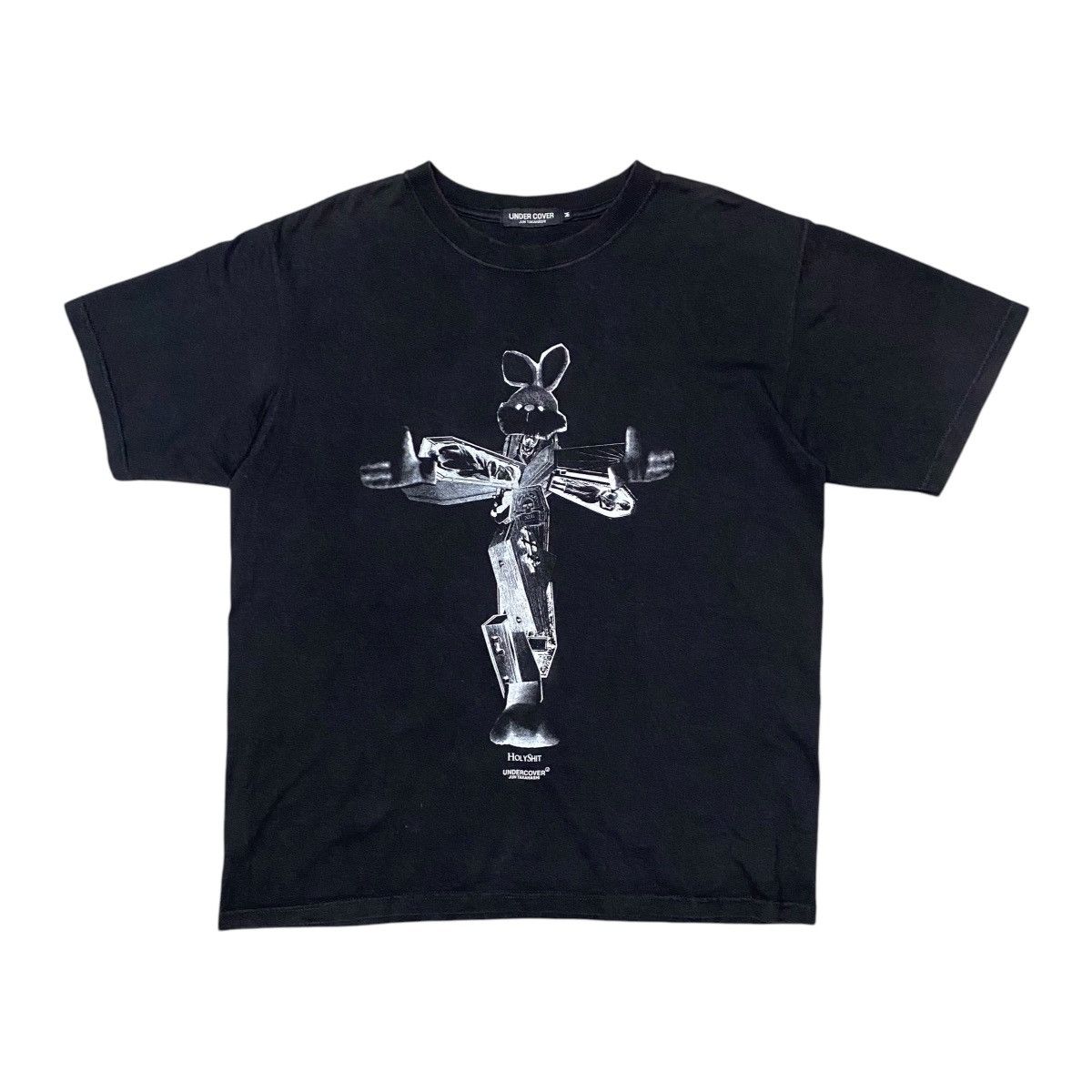 Japanese Brand × Undercover Undercover Jun Takahashi Coffin Bunny Holy Shit T Shirt Size US M / EU 48-50 / 2 - 1 Thumbnail
