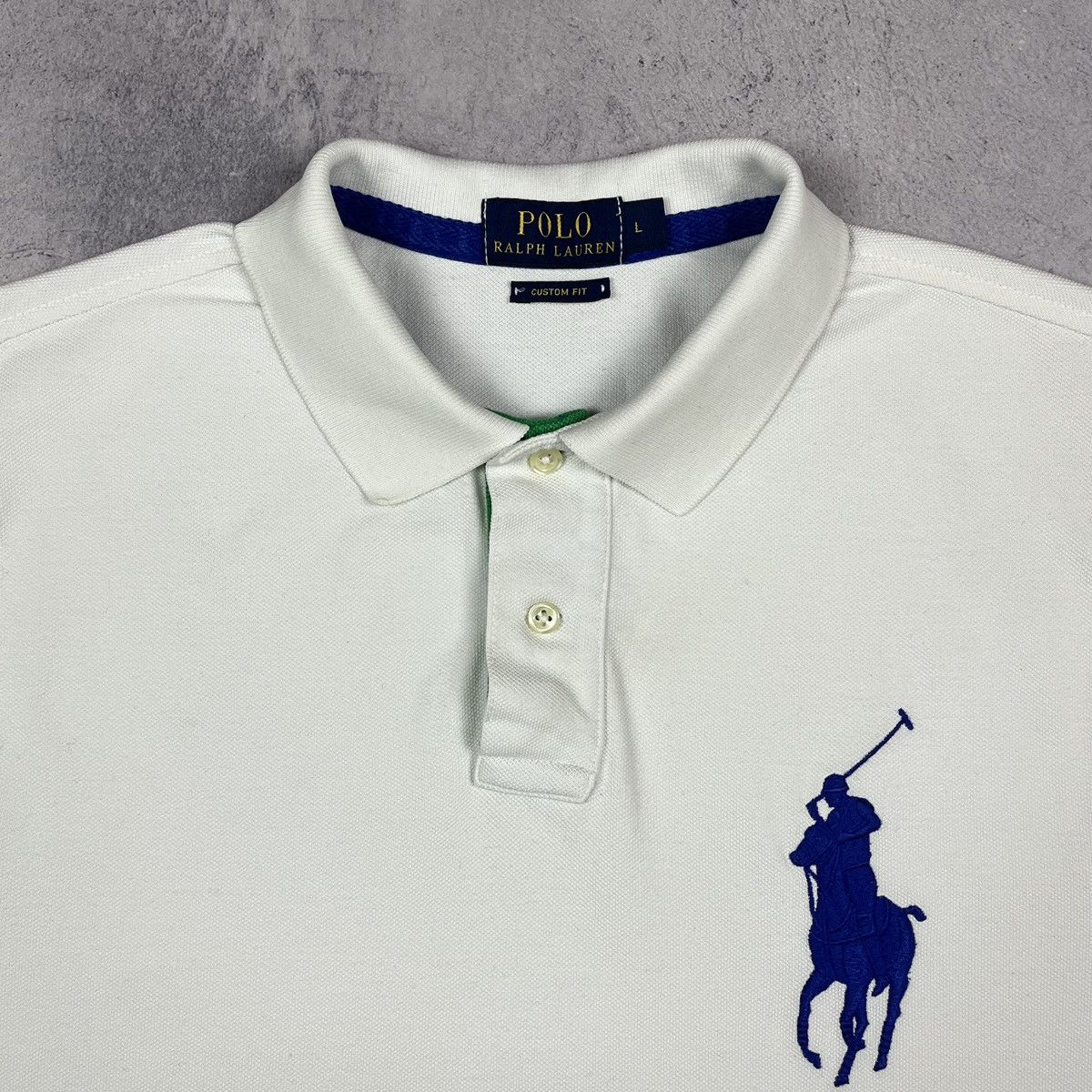 Polo Ralph Lauren Vintage Polo Ralph Lauren y2k big logo polo shirt 90’s Size US L / EU 52-54 / 3 - 3 Thumbnail