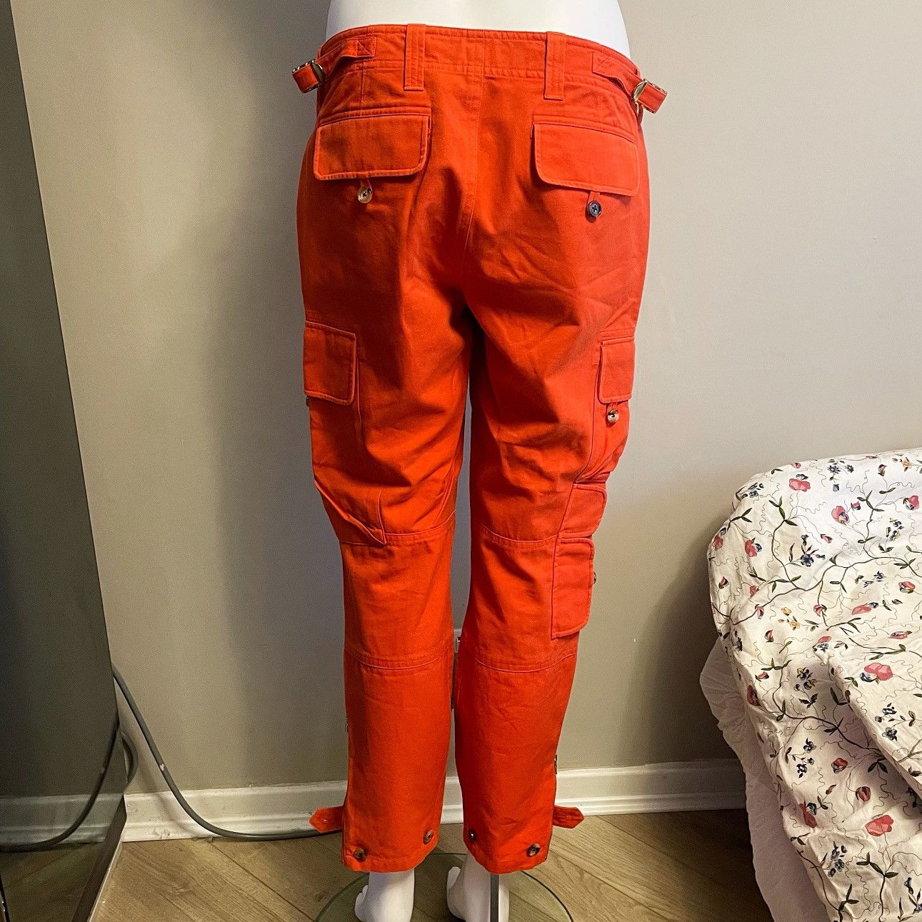 Ralph Lauren Purple Label Ralph Lauren Purple Label Silk Orange Cargo Trousers Size 30" / US 8 / IT 44 - 3 Thumbnail