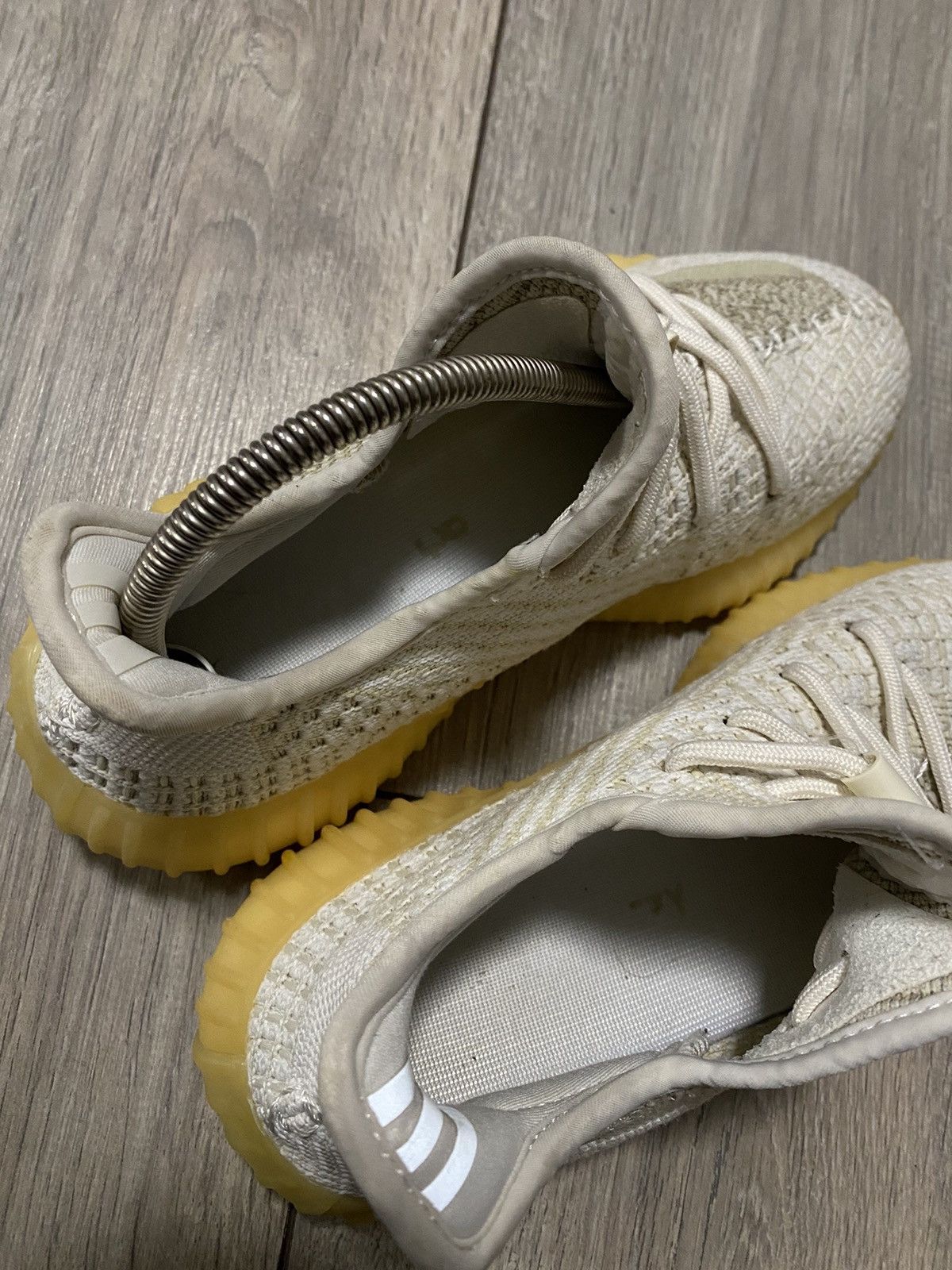 Adidas × Kanye West Adidas Yeezy Boost 350 V2 Natural Reflective White Y2K Boost Size US 6 / EU 39 - 10 Thumbnail