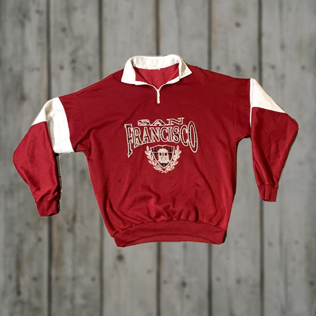 Vintage Vintage 80s Mens Sweatshirt Extra Large XL San Francisco Size US XL / EU 56 / 4 - 1 Thumbnail