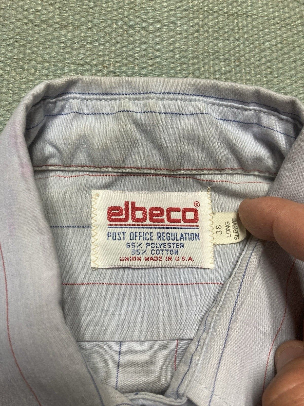Vintage Vtg button shirt Elbeco USPS mail carrier eagle women’s 38 Size L / US 10 / IT 46 - 6 Thumbnail
